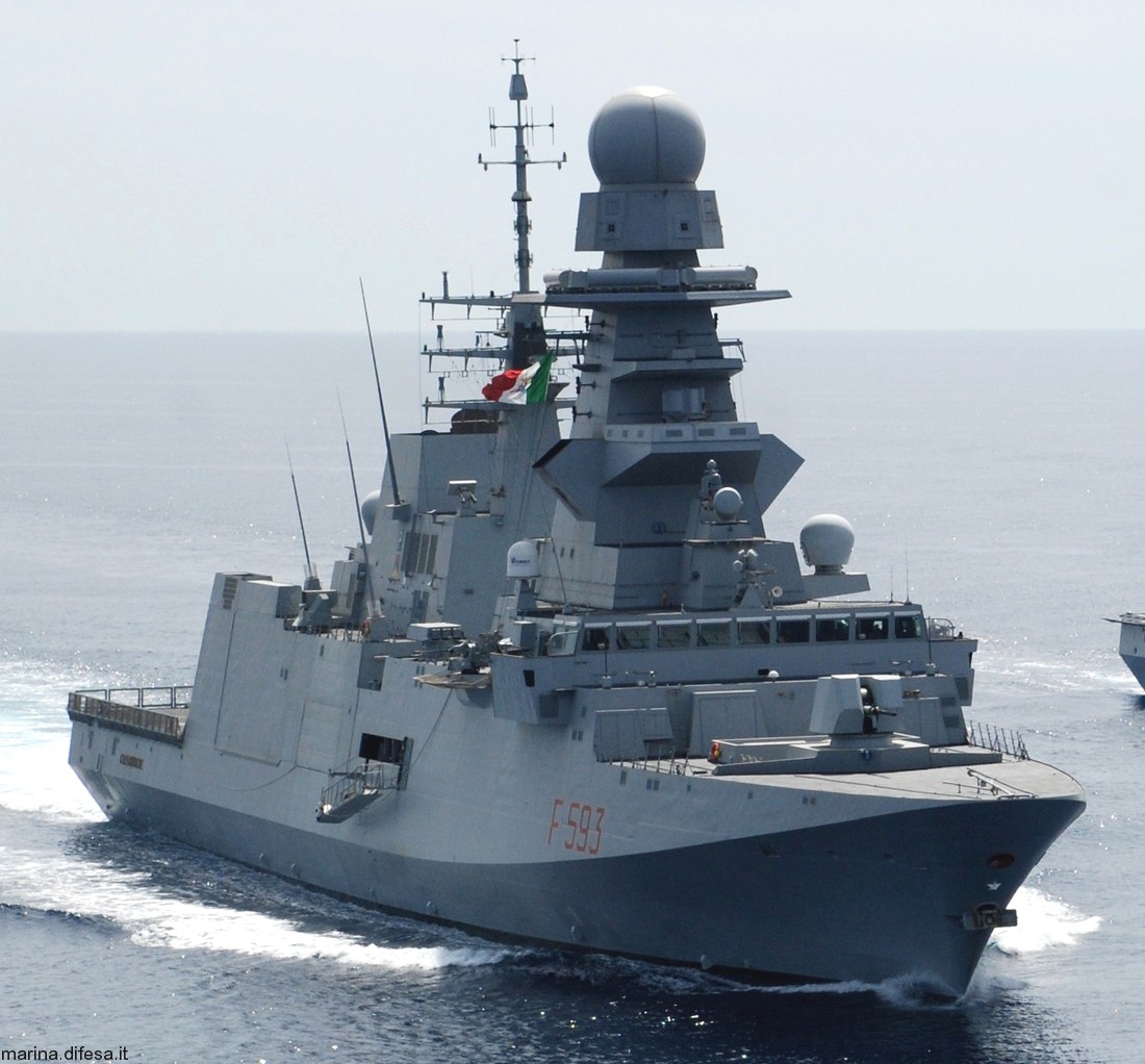 f-593 carabiniere its nave bergamini fremm class guided missile frigate italian navy marina militare 33