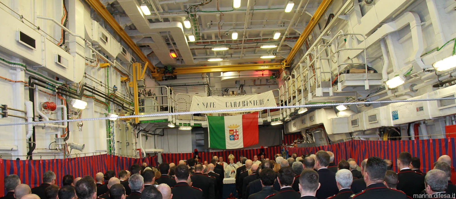 f-593 carabiniere its nave bergamini fremm class guided missile frigate italian navy marina militare 51 hangar