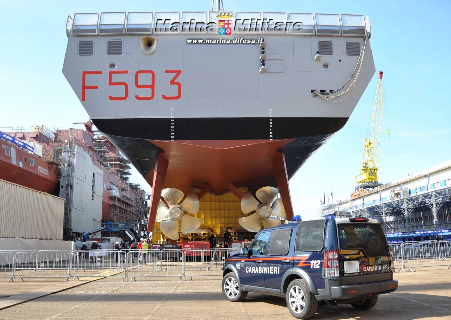 f-593 carabiniere its nave bergamini fremm class guided missile frigate italian navy marina militare 54 fincantieri shipbuilding