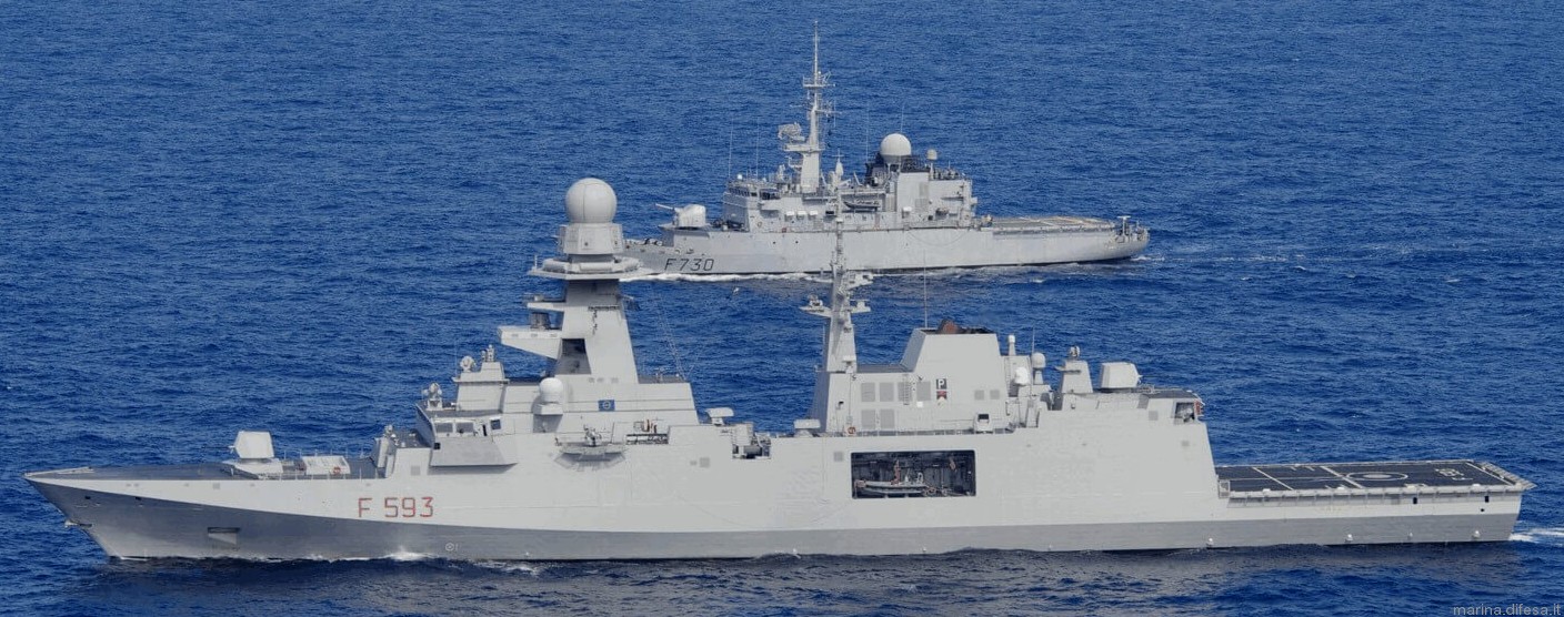 f-593 carabiniere its nave bergamini fremm class guided missile frigate italian navy marina militare 62