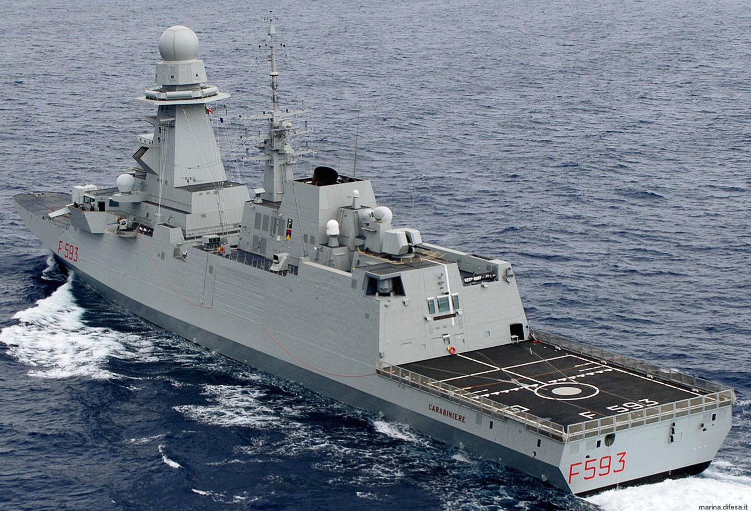 f-593 carabiniere its nave bergamini fremm class guided missile frigate italian navy marina militare 66