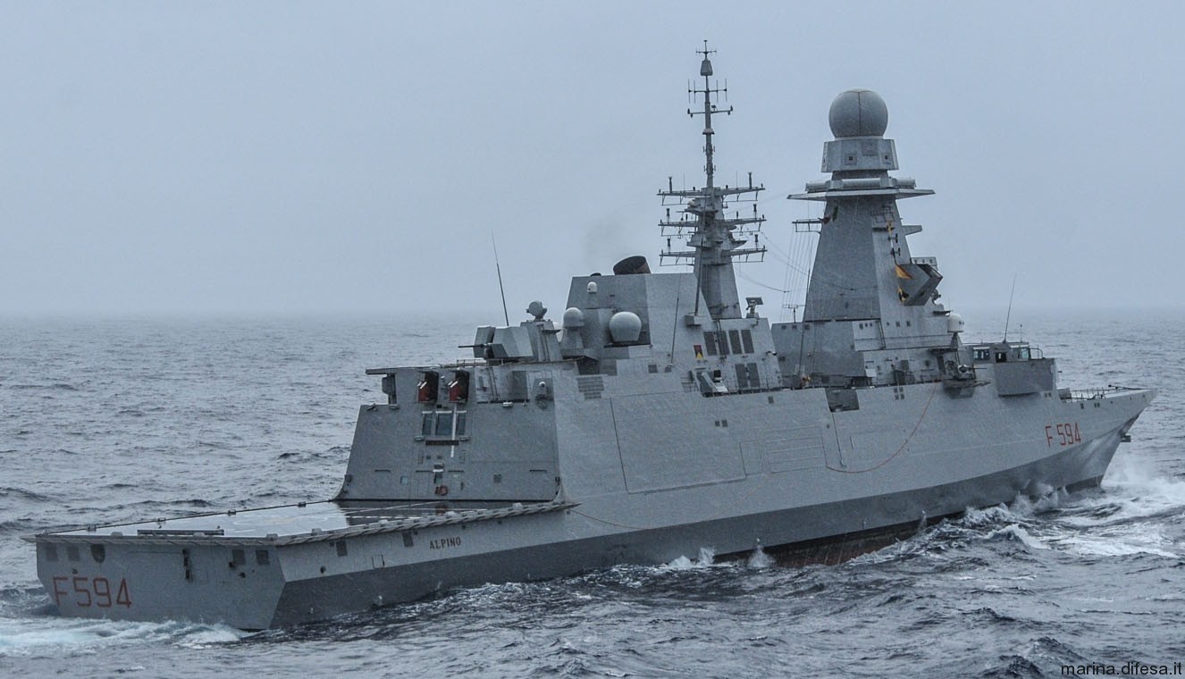 f-594 alpino its nave bergamini fremm class guided missile frigate italian navy marina militare 05