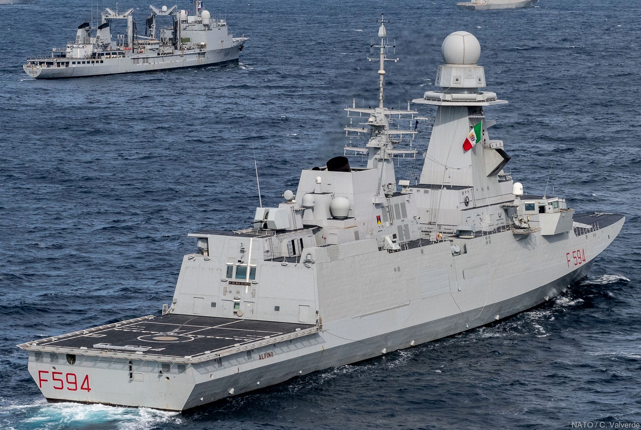 f-594 alpino its nave bergamini fremm class guided missile frigate italian navy marina militare 12