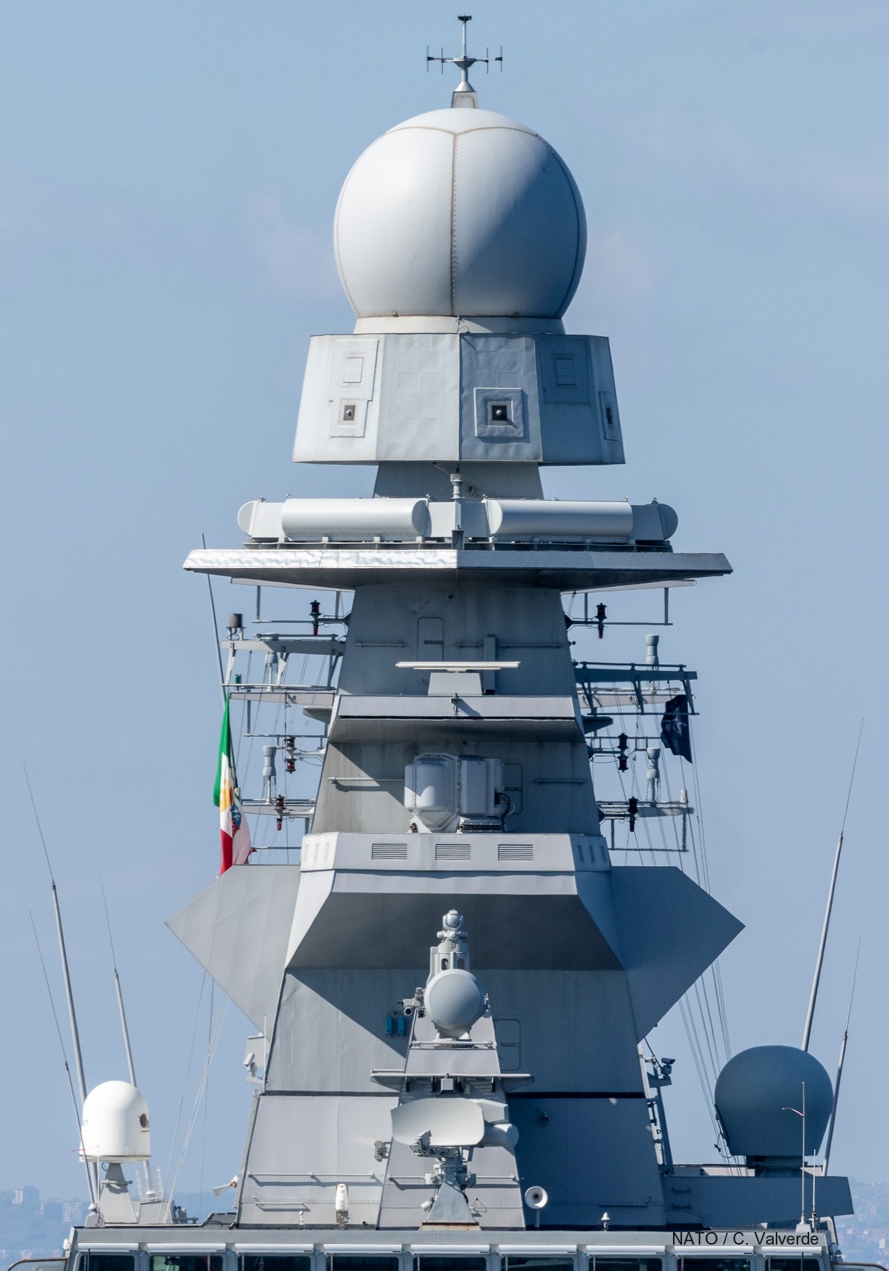 bergamini fremm class guided missile frigate ffgh italian navy marina militare mast antenna radar details 13w