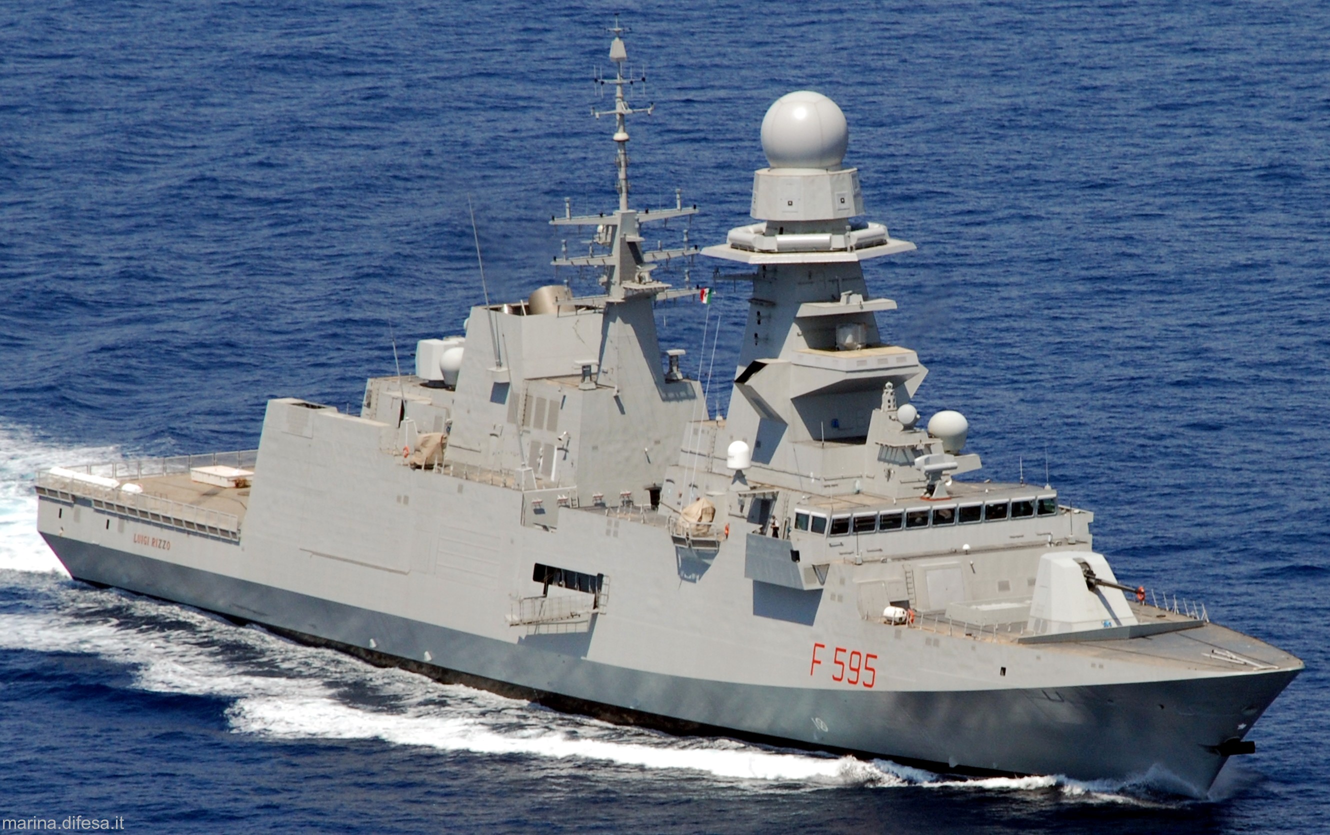 f-595 luigi rizzo its nave bergamini fremm class guided missile frigate italian navy marina militare 05a