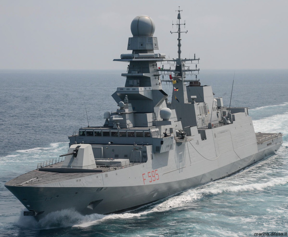 f-595 luigi rizzo its nave bergamini fremm class guided missile frigate italian navy marina militare 10