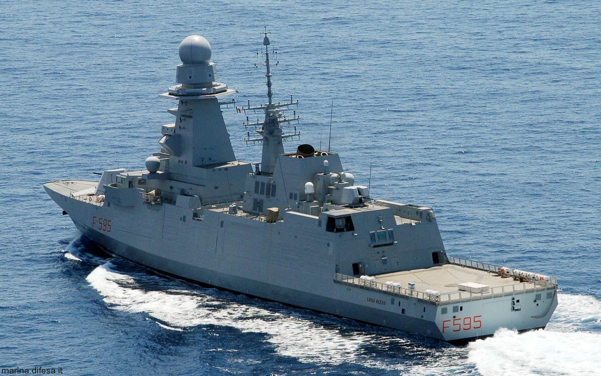f-595 luigi rizzo its nave bergamini fremm class guided missile frigate italian navy marina militare 11