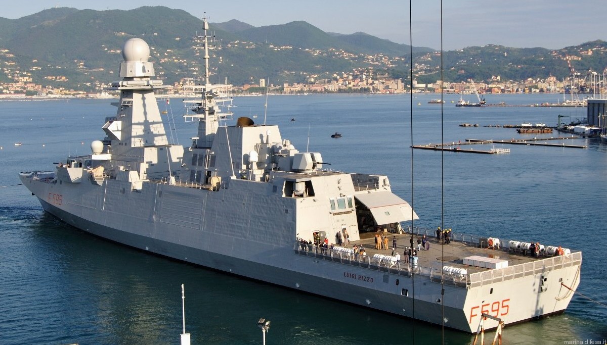 f-595 luigi rizzo its nave bergamini fremm class guided missile frigate italian navy marina militare 16