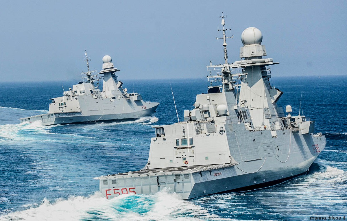 f-595 luigi rizzo its nave bergamini fremm class guided missile frigate italian navy marina militare 22