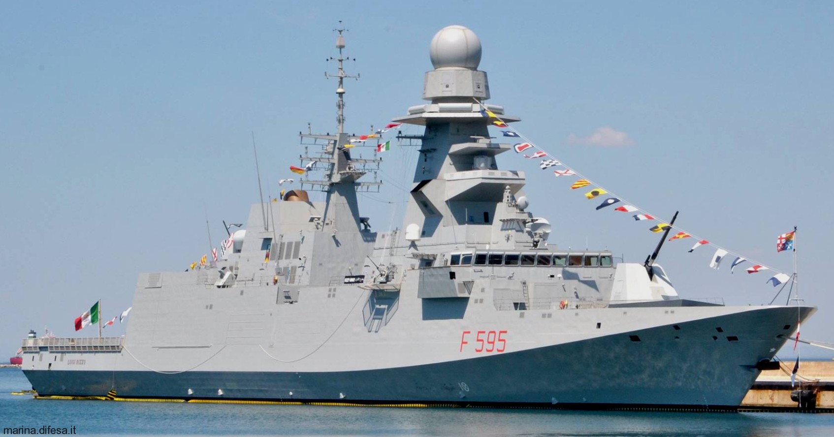 f-595 luigi rizzo its nave bergamini fremm class guided missile frigate italian navy marina militare 26