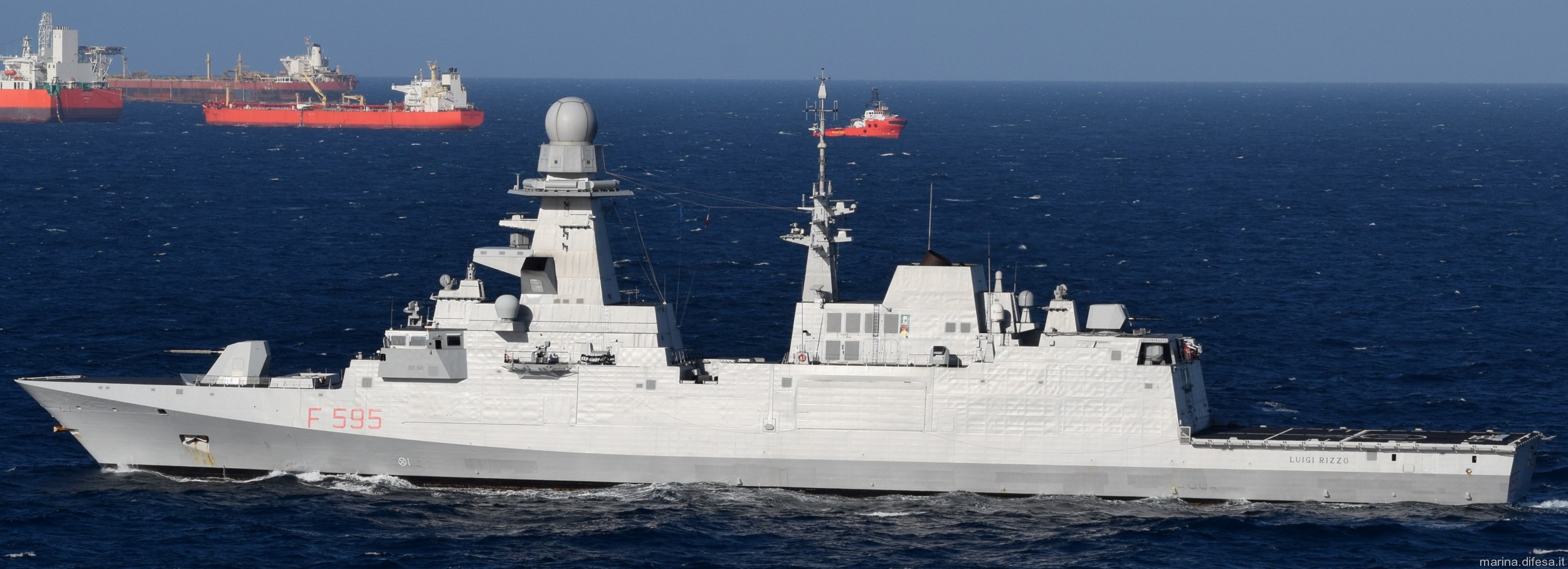 f-595 luigi rizzo its nave bergamini fremm class guided missile frigate italian navy marina militare 28