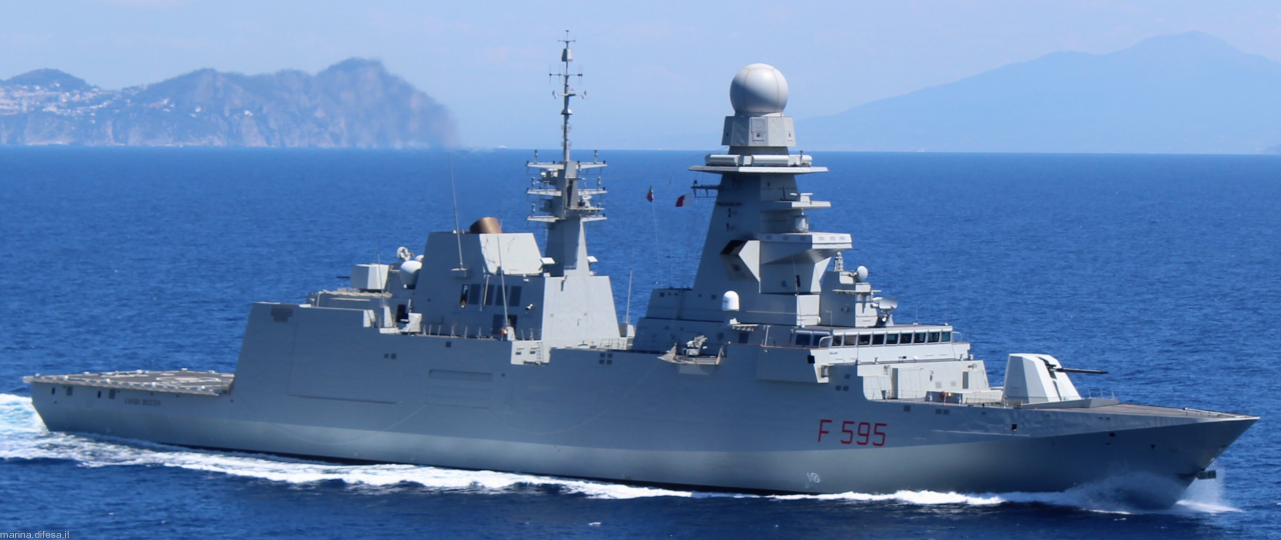 f-595 luigi rizzo its nave bergamini fremm class guided missile frigate italian navy marina militare 33