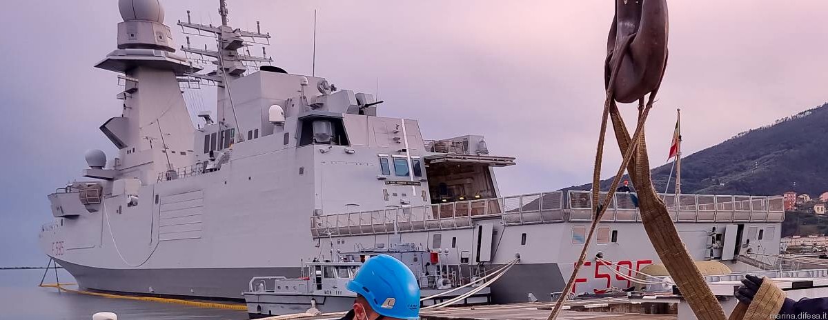 f-595 luigi rizzo its nave bergamini fremm class guided missile frigate italian navy marina militare 34