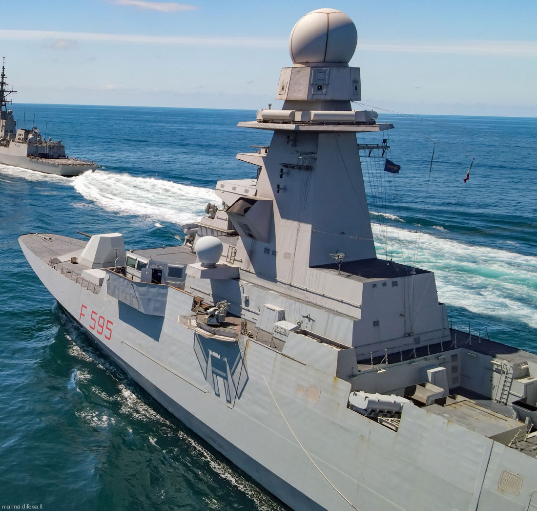 f-595 luigi rizzo its nave bergamini fremm class guided missile frigate italian navy marina militare 36