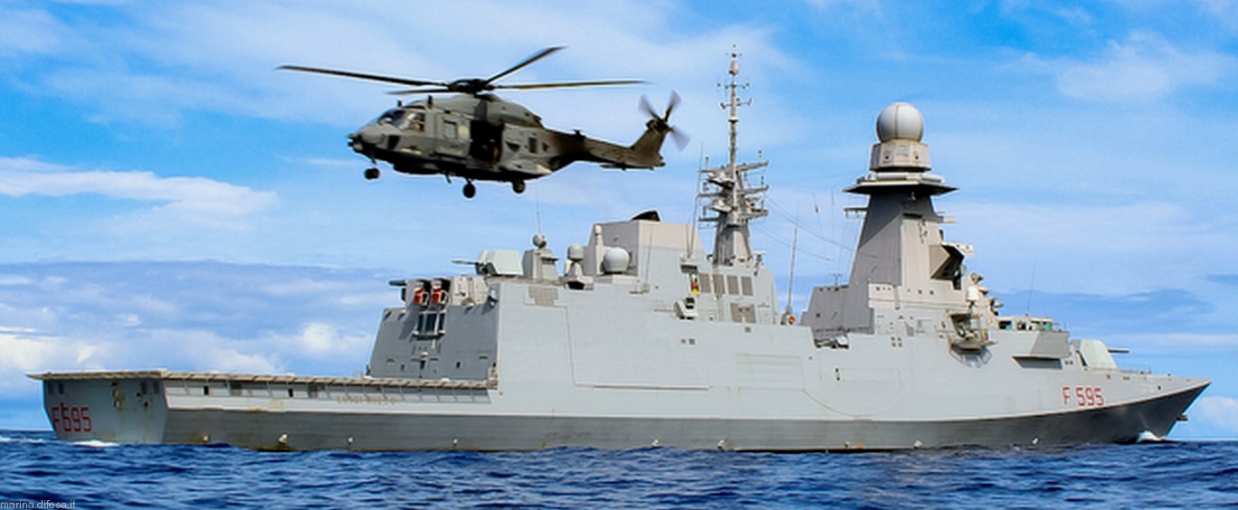 f-595 luigi rizzo its nave bergamini fremm class guided missile frigate italian navy marina militare 40