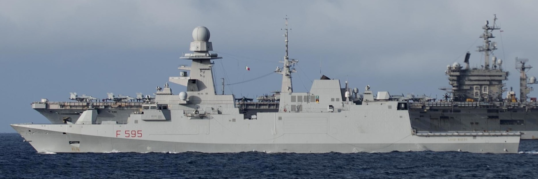 f-595 luigi rizzo its nave bergamini fremm class guided missile frigate italian navy marina militare 42