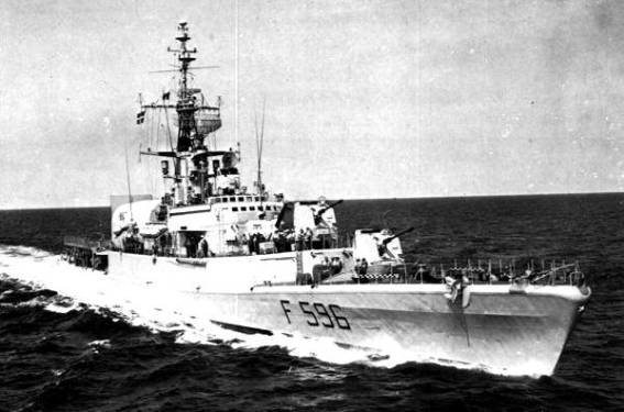 f 596 its luigi rizzo frigate italian navy bergamini class