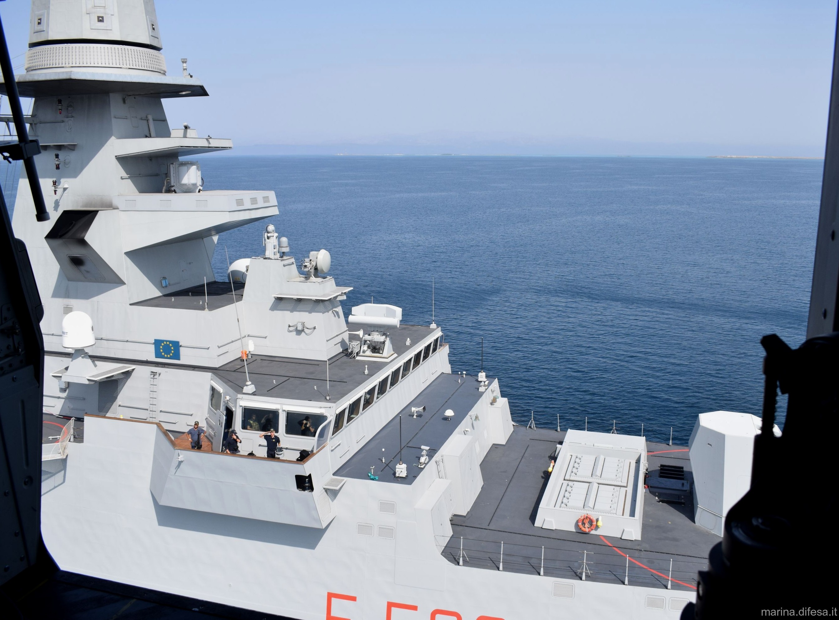 f-596 federico martinengo its nave bergamini fremm class guided missile frigate italian navy marina militare 08 sylver a-50 vls
