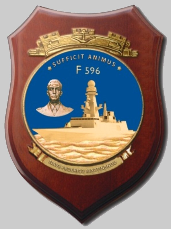 f-596 its federico martinengo insignia crest patch badge fremm frigate italian navy marina militare 02x