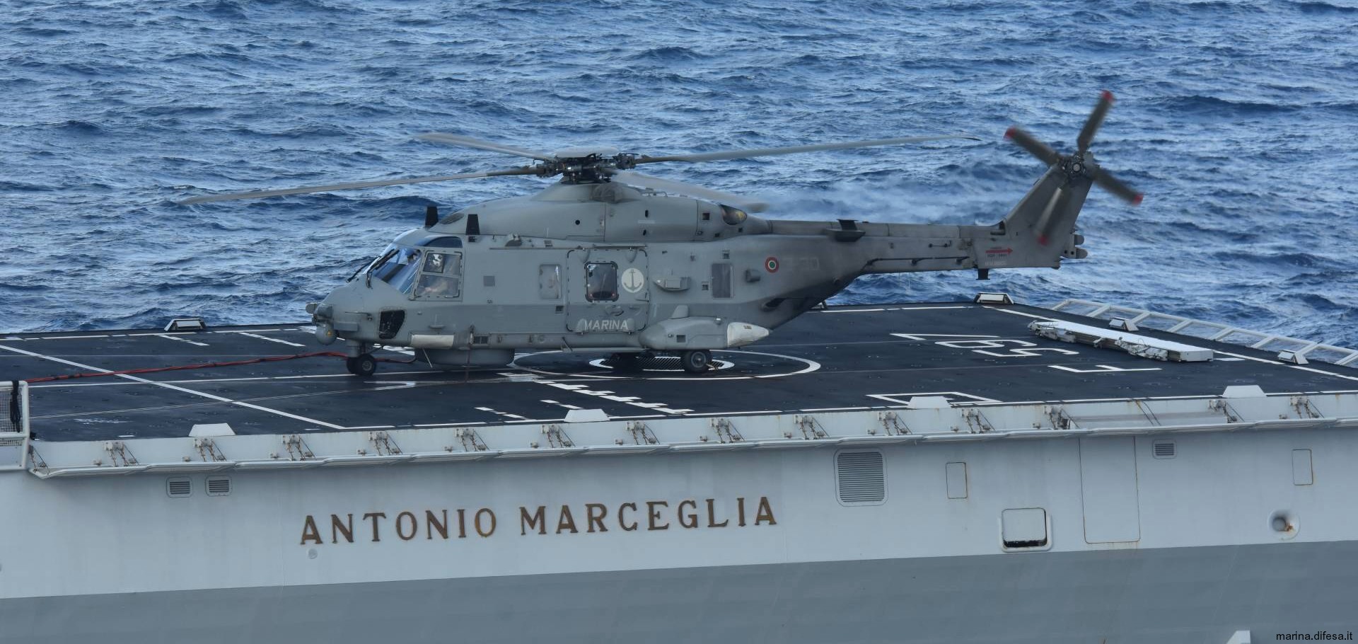 f-597 antonio marceglia its nave bergamini fremm class guided missile frigate italian navy marina militare 34 nh90 helicopter sh-90a