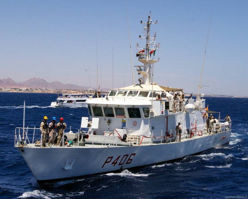 p-406 its sentinella esploratore class coastal patrol vessel italian navy marina militare italiana