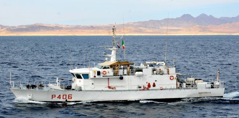 p 406 its sentinella nave esploratore class patrol vessel italian navy