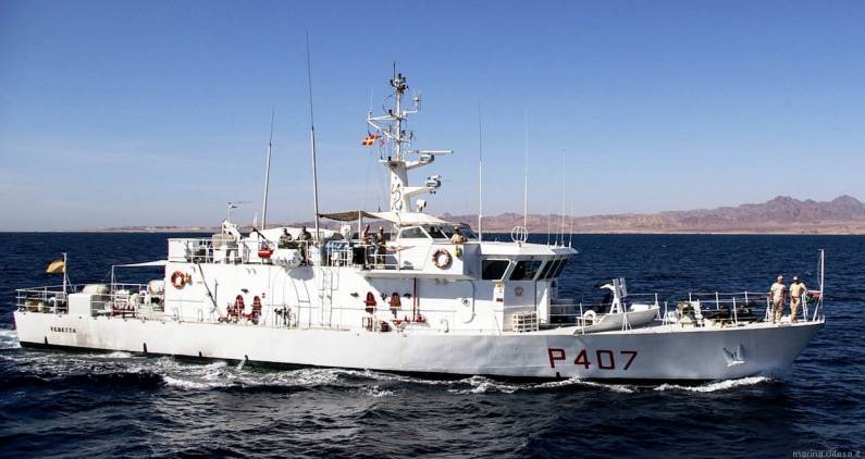 p 407 its vedetta esploratore class patrol vessel coastal italian navy