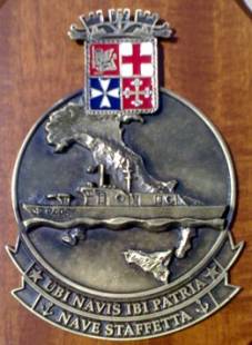 p 408 staffetta insignia crest patch badge esploratore class coastal patrol vessel italian navy marina militare italiana