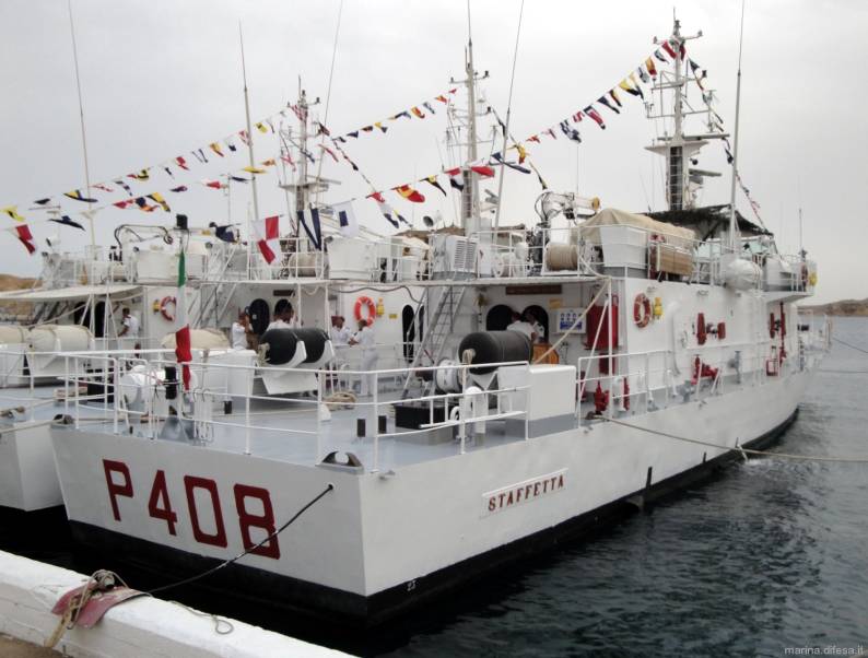 p-408 staffetta its nave esploratore class coastal patrol vessel italian navy marina militare italiana