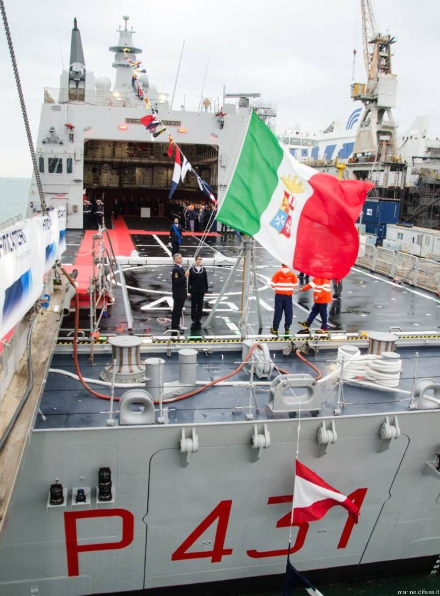 p-431 francesco morosini its nave thaon di revel class offshore patrol vessel opv ppa italian navy marina militare commissioning ceremony 07
