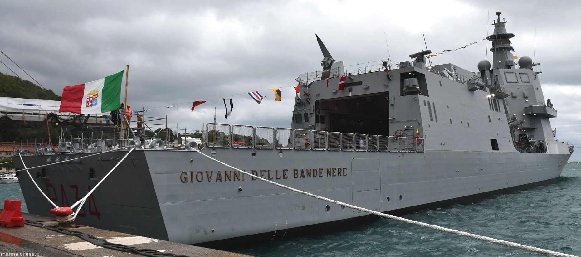 p-434 giovanni delle bande nere thaon di revel class offshore patrol vessel its nave ppa italian navy commissioning la spezia 2024