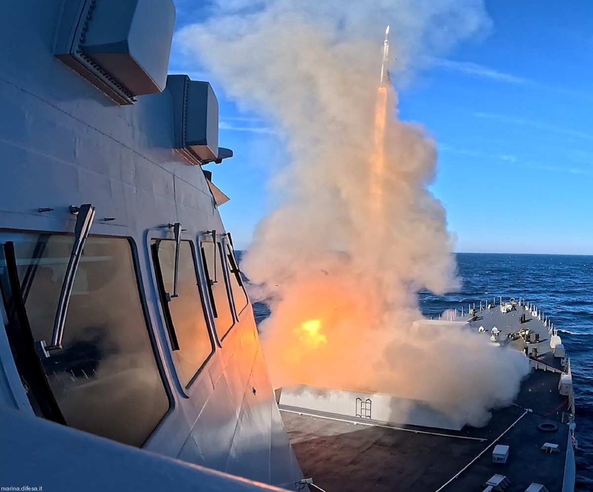 p-434 giovanni delle bande nere thaon di revel class offshore patrol vessel its nave ppa italian navy aster-15 sam missile 12
