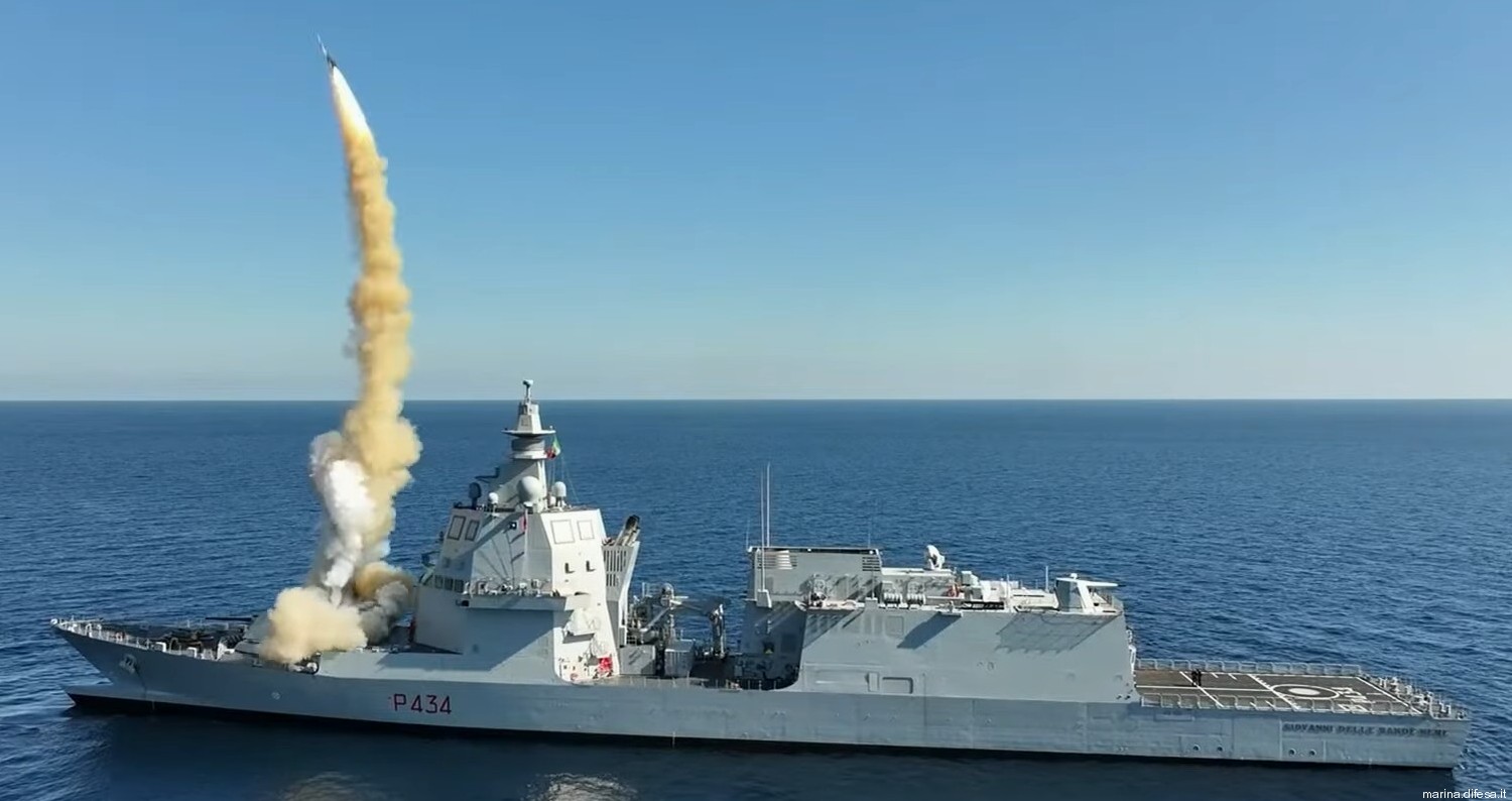 p-434 giovanni delle bande nere thaon di revel class offshore patrol vessel its nave ppa italian navy aster-15 sam missile sylver a50 vls 13