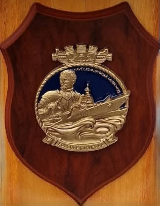 p-434 giovanni delle bande nere insignia crest patch plaque offshore patrol vessel opv nave ppa italian navy 02x