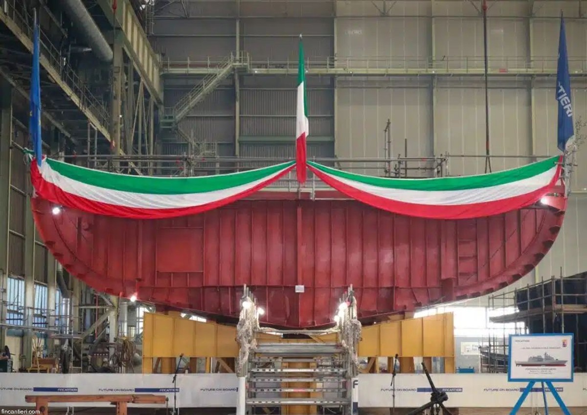p-440 its ugolino vivaldi offshore patrol vessel opv nave ppx italian navy marina militare pattugliatori polivalenti keel laying 2024