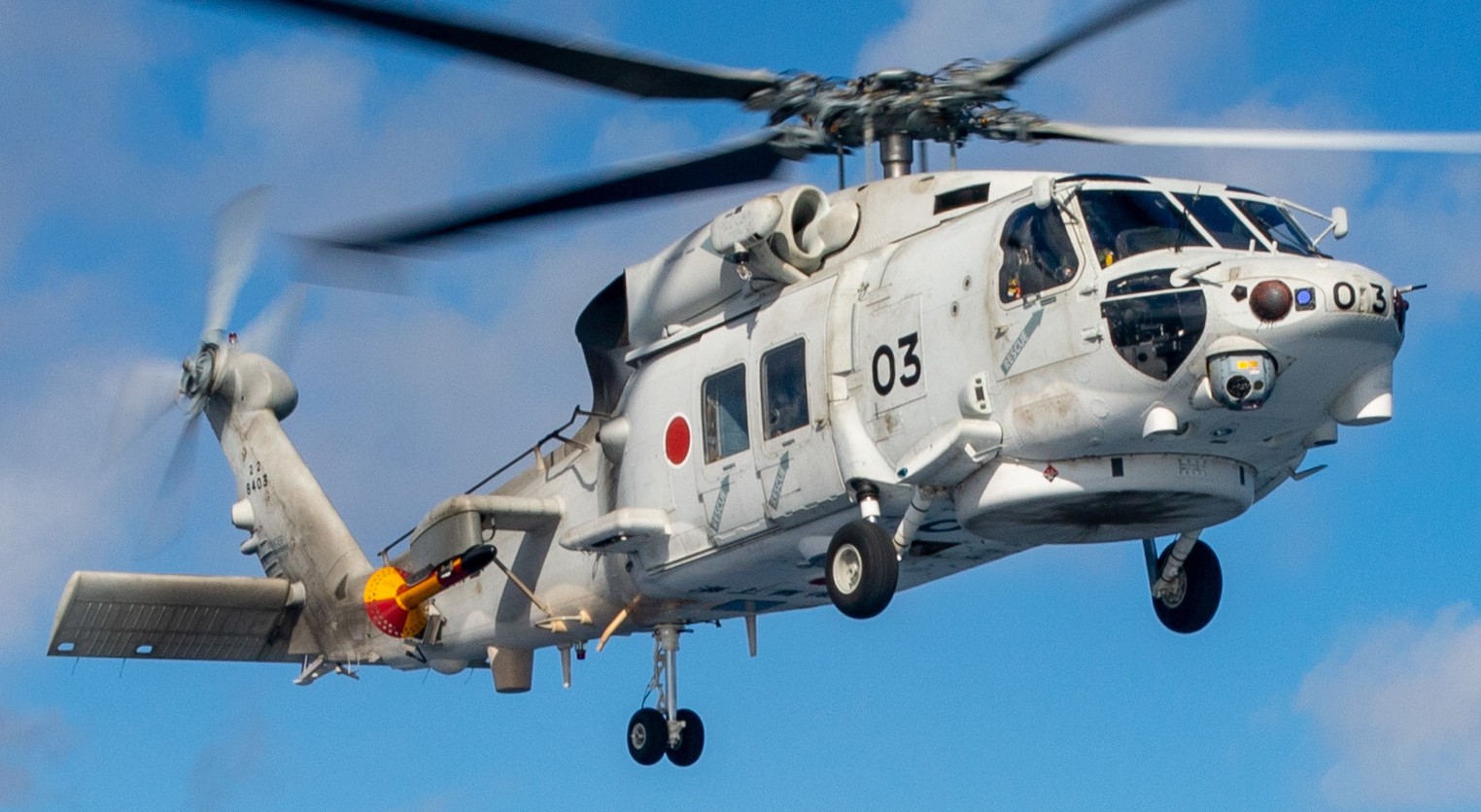 mitsubishi sh-60k helicopter anti submarine japan maritime self defense force jmsdf navy seahawk 8403 03
