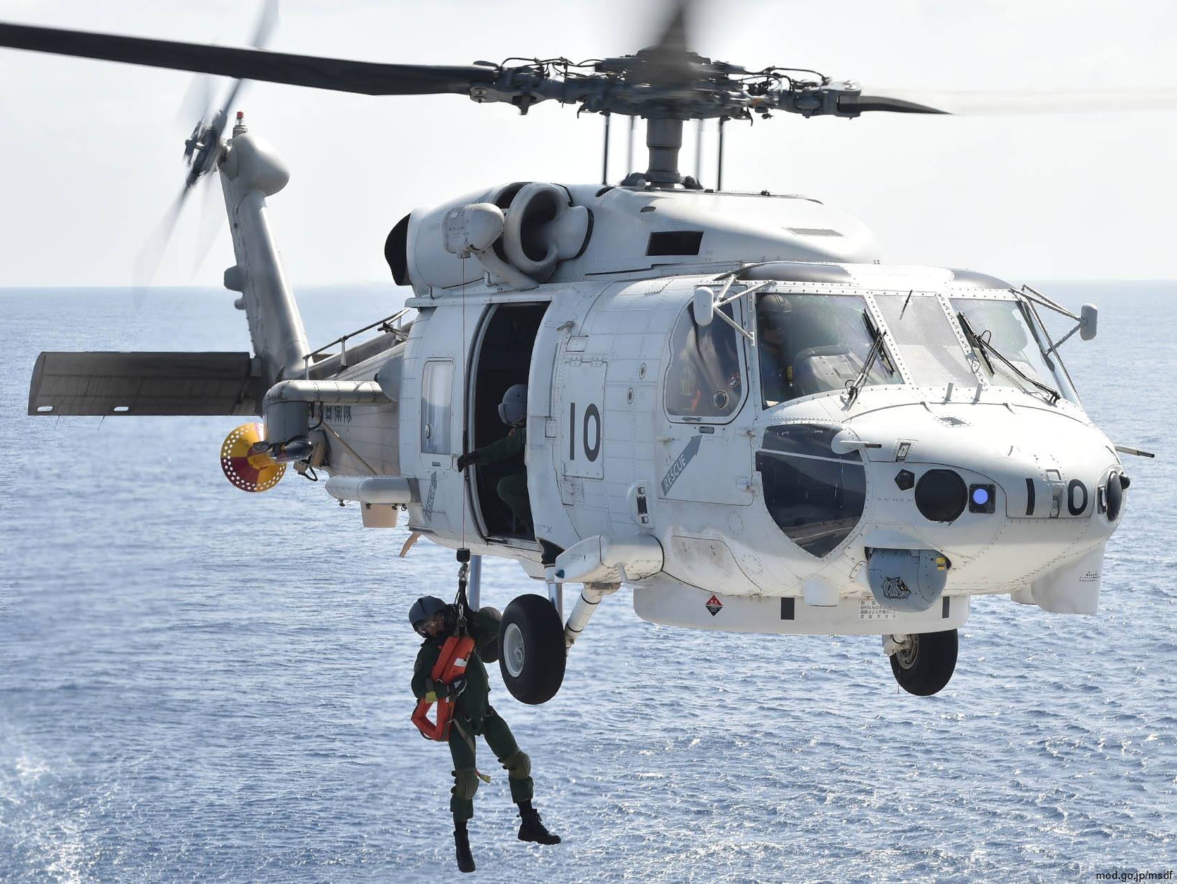 mitsubishi sh-60k helicopter anti submarine japan maritime self defense force jmsdf navy seahawk 8410 04