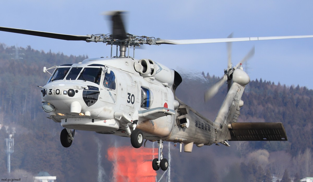 mitsubishi sh-60k helicopter anti submarine japan maritime self defense force jmsdf navy seahawk 8430 02