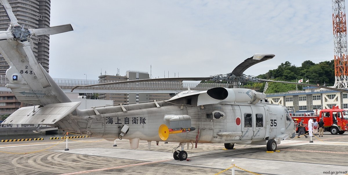 mitsubishi sh-60k helicopter anti submarine japan maritime self defense force jmsdf navy seahawk 8435 02