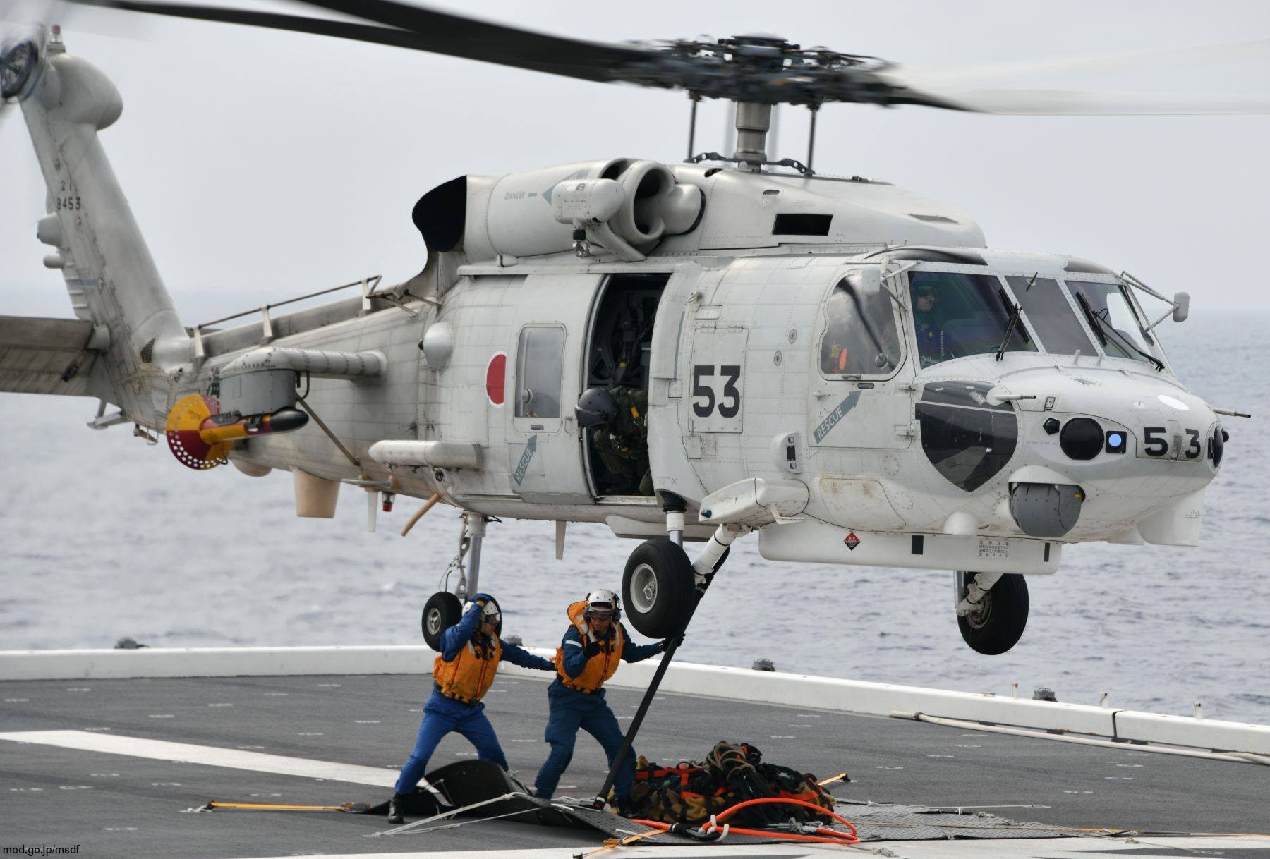 mitsubishi sh-60k helicopter anti submarine japan maritime self defense force jmsdf navy seahawk 8453 02