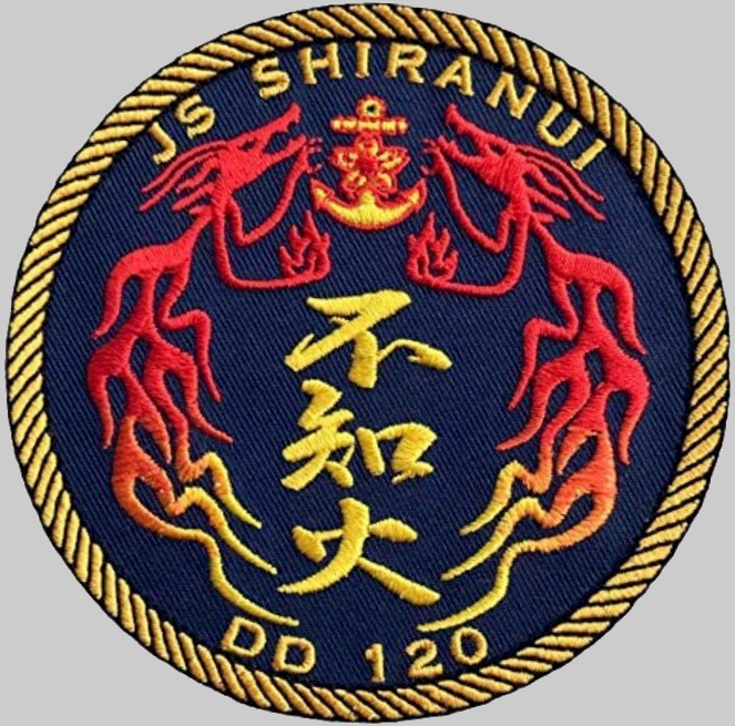 dd-120 js shiranui insignia crest patch badge asahi class destroyer japan maritime self defense force jmsdf 02