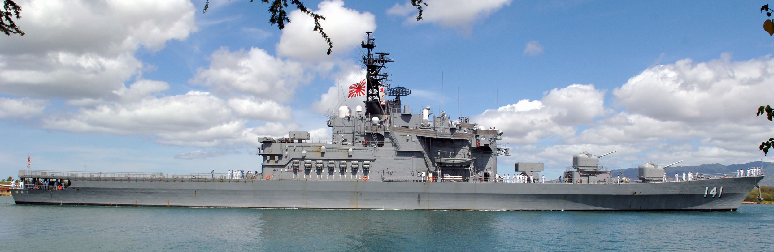 ddh-141 jds haruna helicopter destroyer japan maritime self defense force aa