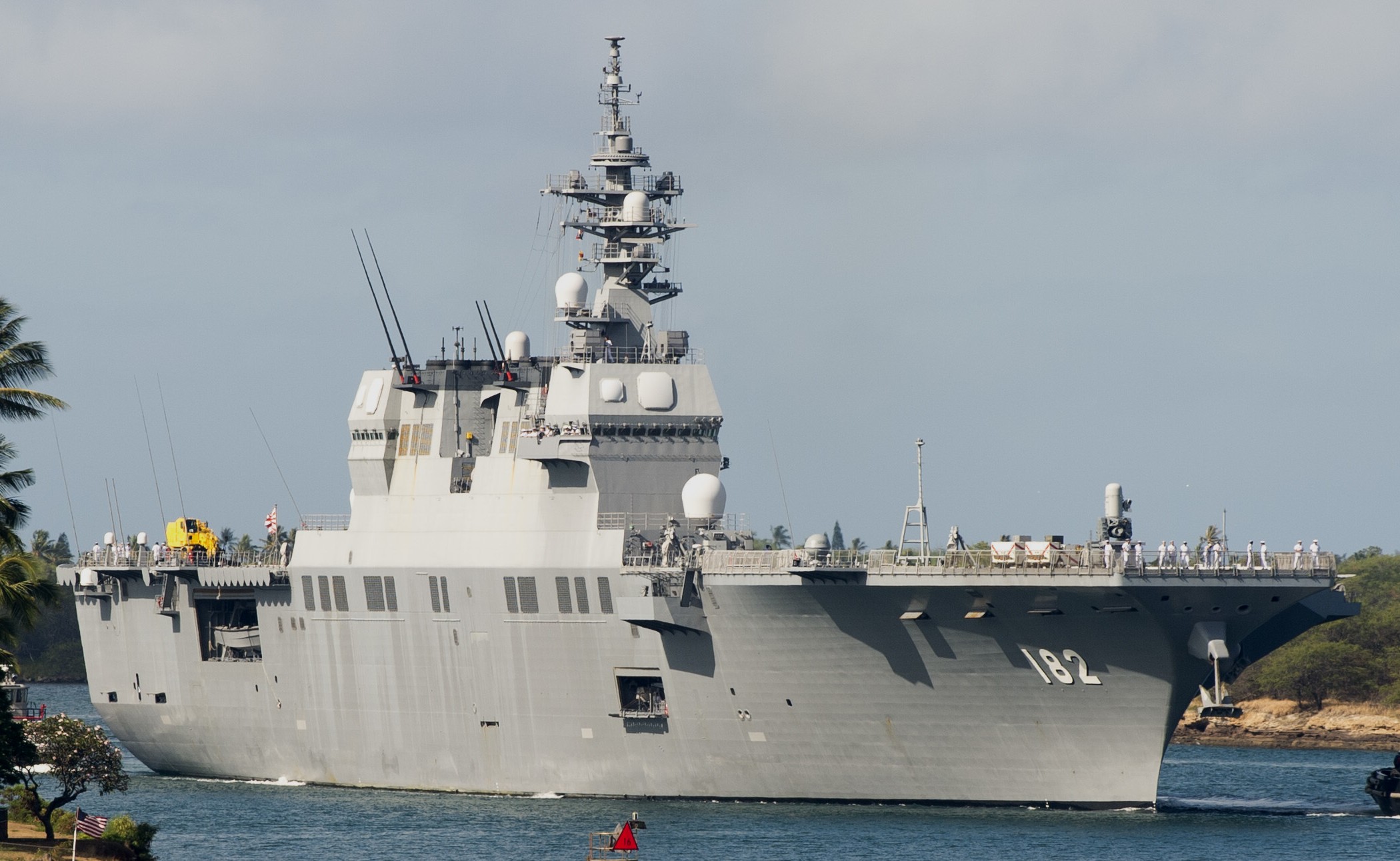 ddh-182 jds ise hyuga class helicopter destroyer japan maritime self defense force jmsdf 50 rimpac hawaii