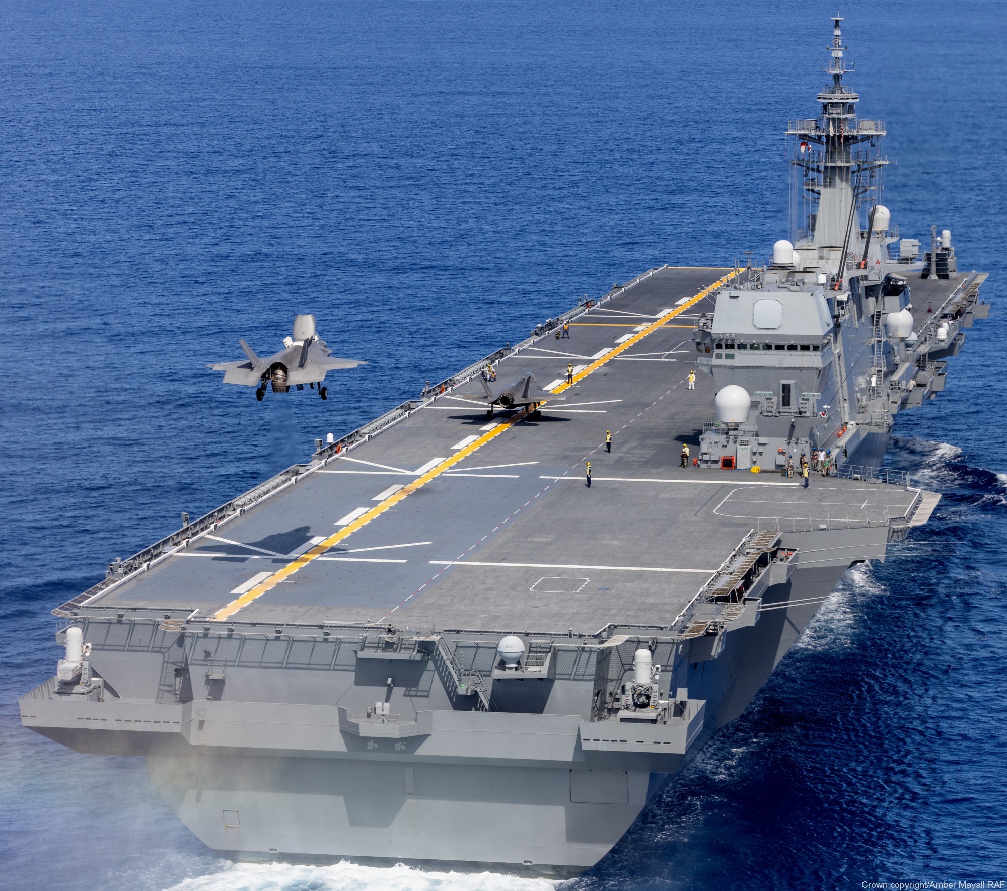 js kaga ddh-184 izumo class helicopter destroyer aircraft carrier f-35b lightning ii japan maritime self defense force jmsdf 34