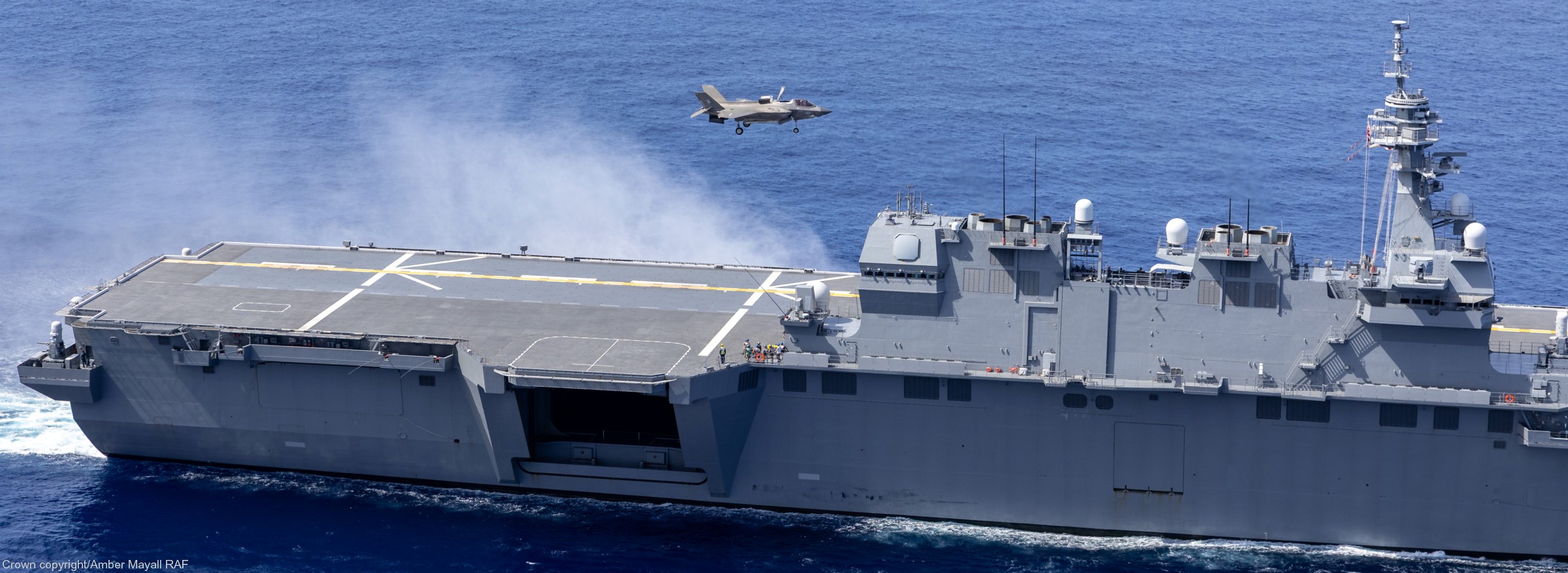 js kaga ddh-184 aircraft carrier f-35b lightning ii japan maritime self defense force jmsdf royal navy 36