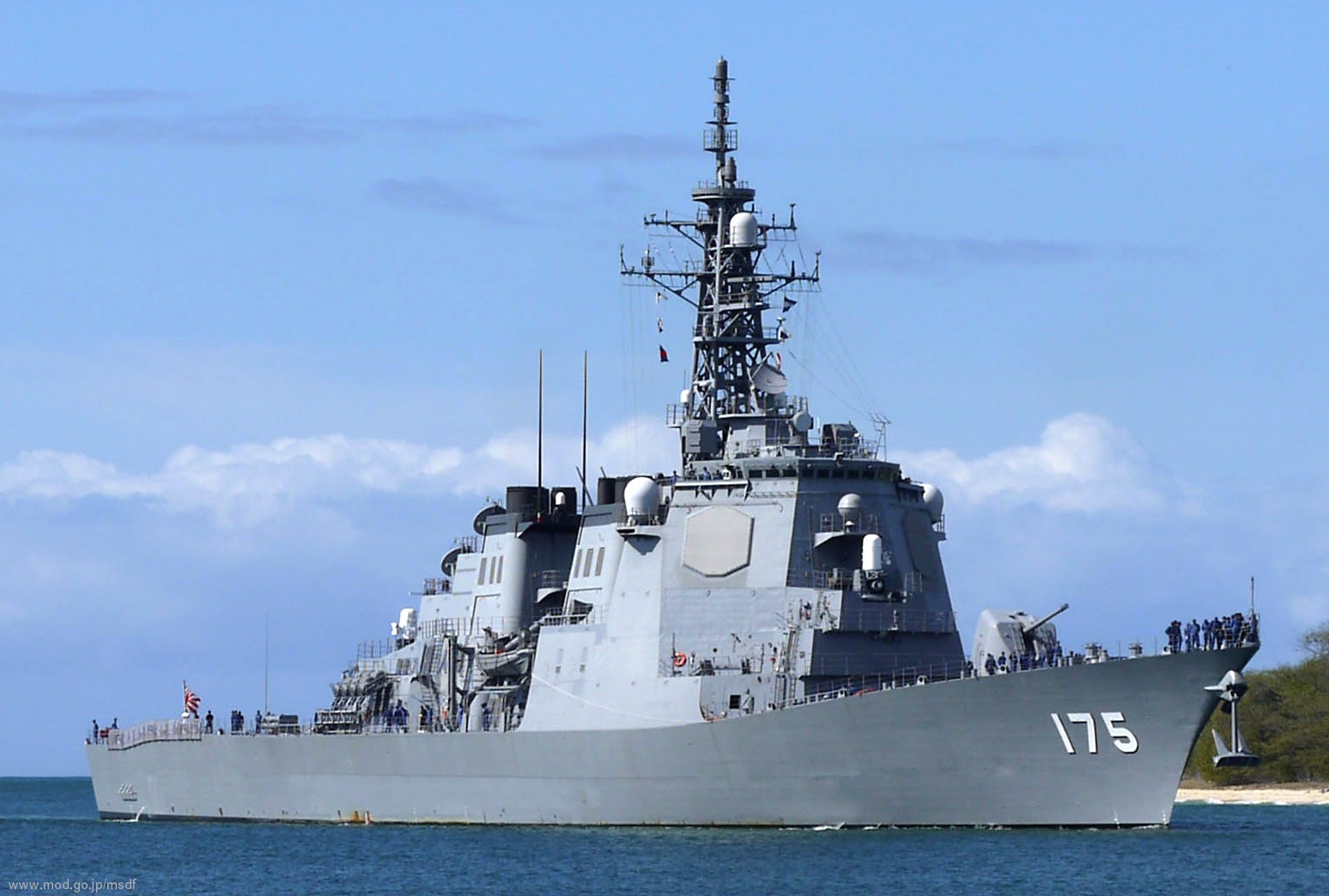 ddg-175 js myoko kongo class guided missile destroyer aegis japan maritime self defense force jmsdf exercise rimpac 12