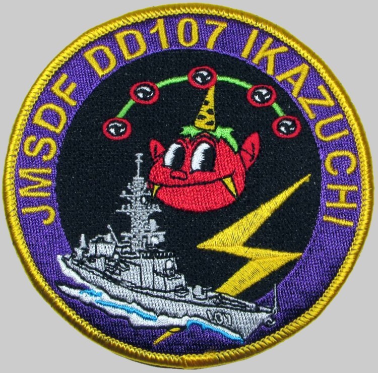 dd-107 js ikazuchi insignia crest patch badge murasame class destroyer japan maritime self defense force jmsdf 02x