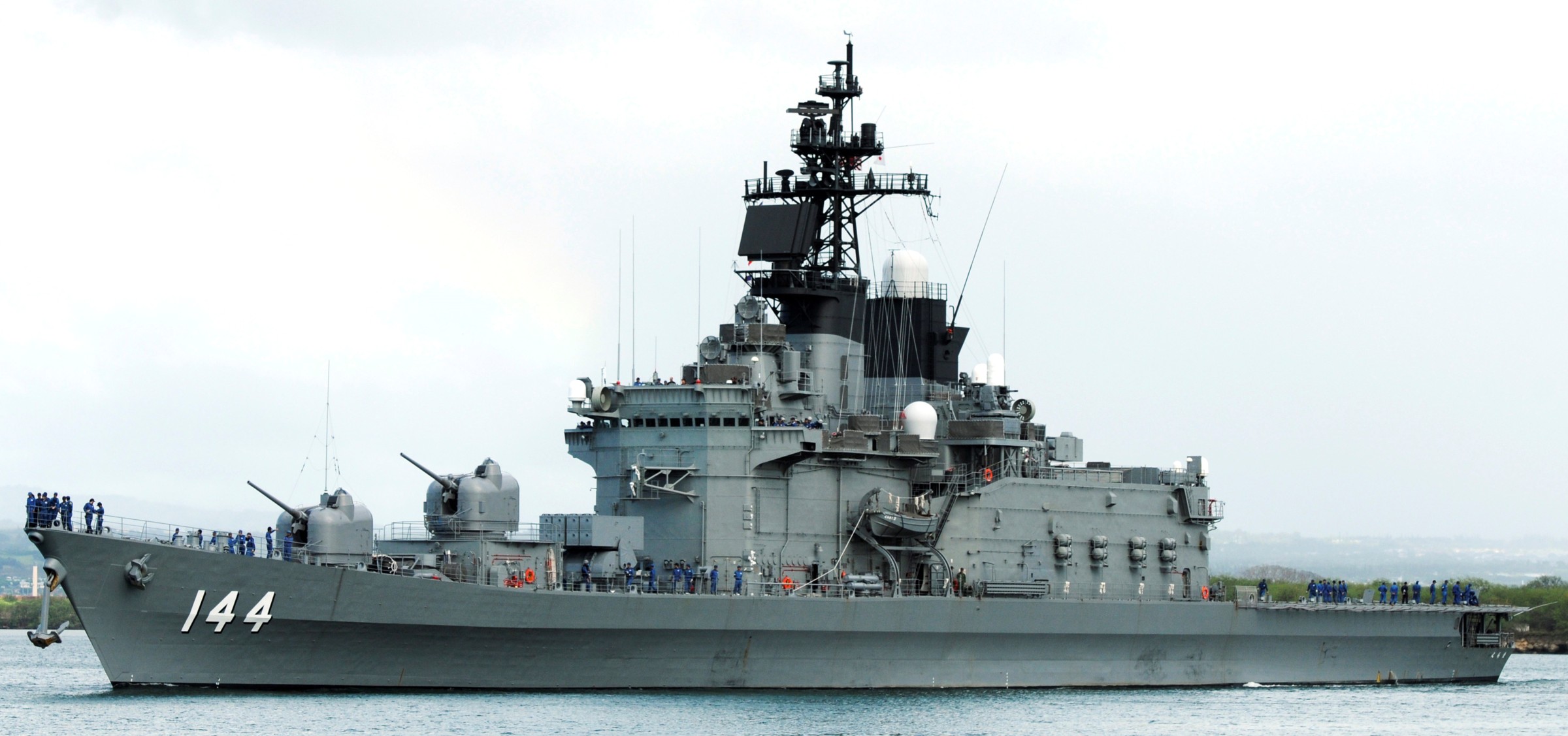 ddh-144 jds kurama shirane class helicopter destroyer japan maritime self defense force ihi marine united yokohama