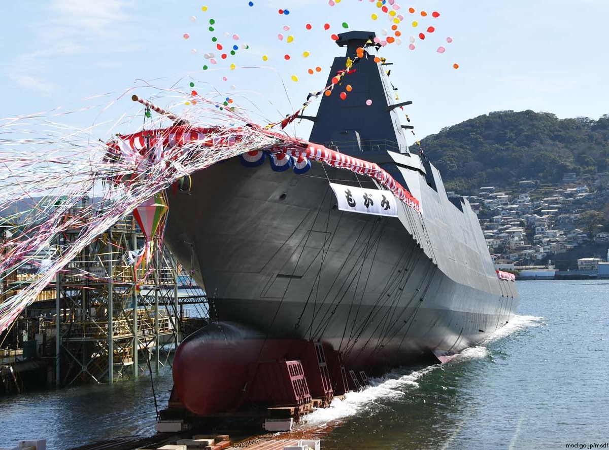 ffm-1 js mogami class frigate multi-mission japan maritime self defense force jmsdf navy 02 launching