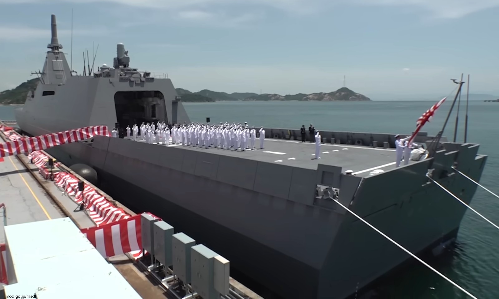 ffm-8 js yubetsu mogami class frigate multi-mission missile japan maritime self defense force jmsdf commissioning 2025 06
